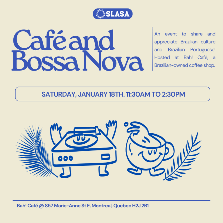SLASA Café and Bossa Nova poster